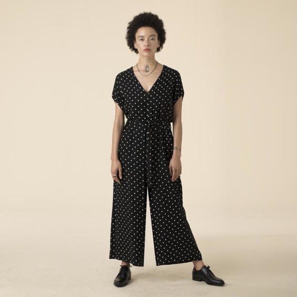 Ali Golden Wide Leg Dot Jumper